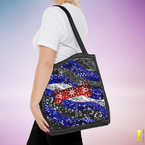 Puppy Pride Waves Tote Bag